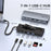 ESSAGER 7-in-1 Docking Station USB Hub Type-C to 2xUSB-C + USB3.2 + USB2.0 + SD / TF Card Slot + Hard Disk Enclosure - 2