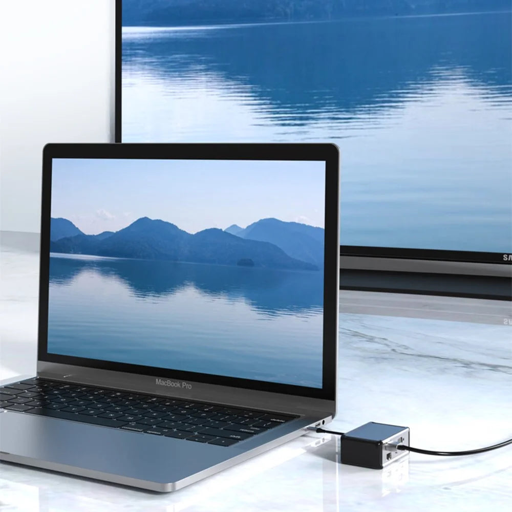 FX-2046H 12-in-1 Type-C Hub with 4K HD, 100W PD, RJ45, USB 3.0 / 2.0 and SD / TF Card Reader - 5