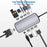 1928 11-in-1 Docking Station Type-C to USB-C + USB2.0 + 3xUSB3.0 + SD / TF Card Slot + 3.5mm + 4K HD + VGA + RJ45 USB Hub Adapter - 2