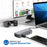 1928 11-in-1 Docking Station Type-C to USB-C + USB2.0 + 3xUSB3.0 + SD / TF Card Slot + 3.5mm + 4K HD + VGA + RJ45 USB Hub Adapter - 3