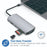 FX-1928G 9-in-1 USB Hub Docking Station Type-C to USB-C + 3xUSB3.0 + SD / TF Card Slot + 3.5mm + 4K HD + VGA Adapter - 3