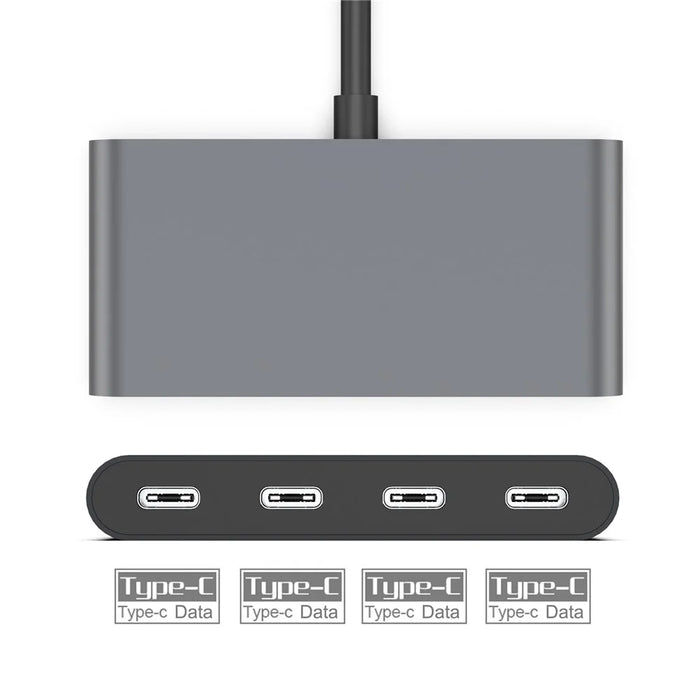 FX-1812B 4-in-1 Type-C Hub 5Gbps Data Transfer Portable 4-port USB-C 3.0 Splitter - 2