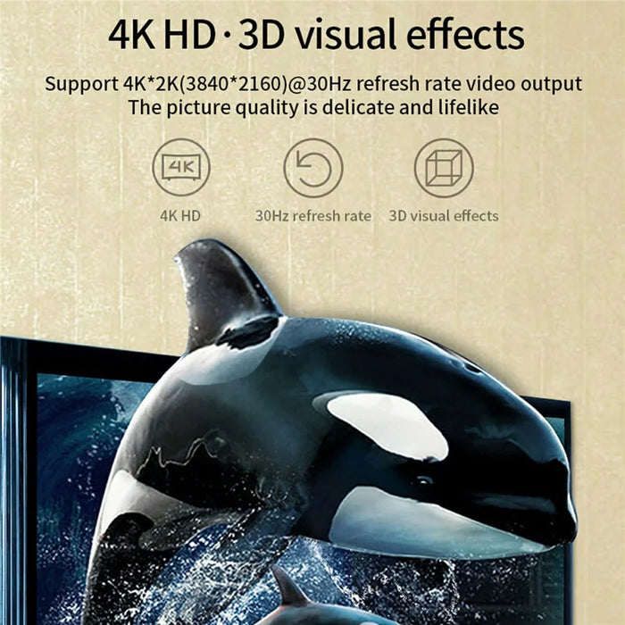 FX-1804H 4-in-1 Aluminum Alloy Type-C Hub with 2x USB-A, HD 4K and PD Charging USB-C - 5