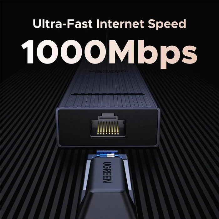 UGREEN 45364 6-in-1 USB-C Hub Gigabit Ethernet 4K 60Hz HD 100W PD Charging 10Gbps Data Transfer Adapter - 3