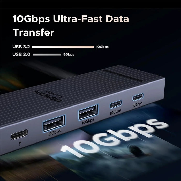 UGREEN 45363 6-in-1 USB-C Hub 10Gbps 4K 60Hz HD 100W Power Delivery Adapter - 4