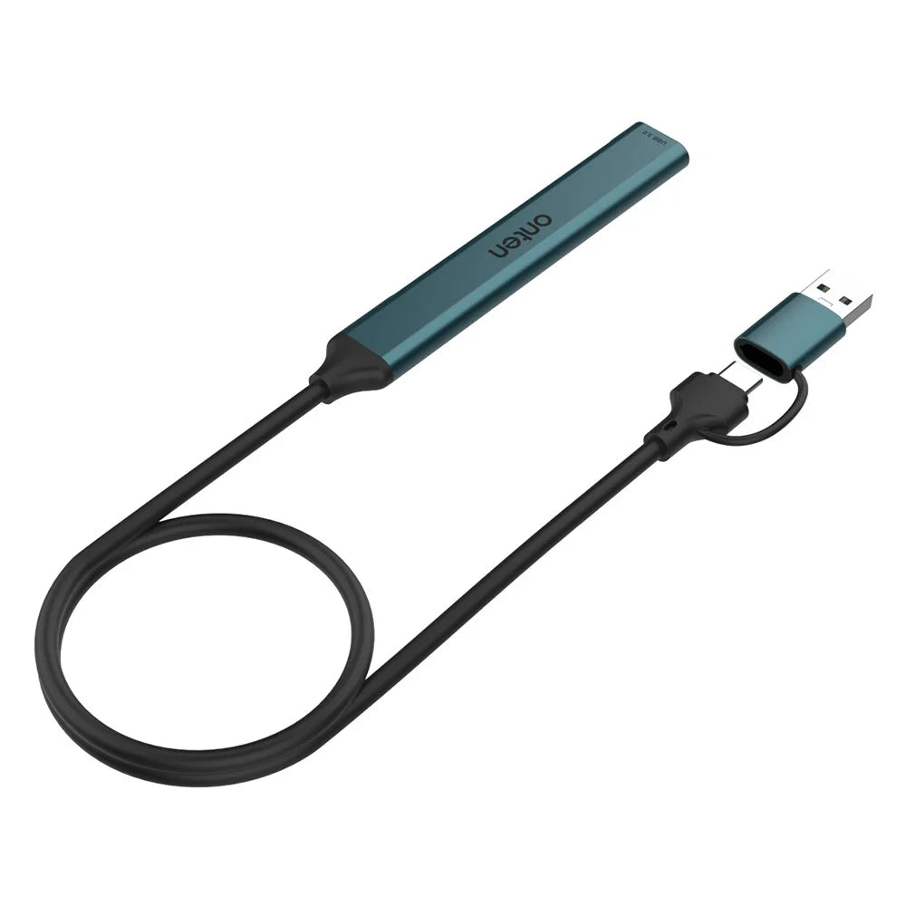 ONTEN UCA9705 Mini Portable USB Hub USB-A / C to USB 3.0 + 2 USB 2.0 + SD / TF Card Reader OTG Adapter - 4