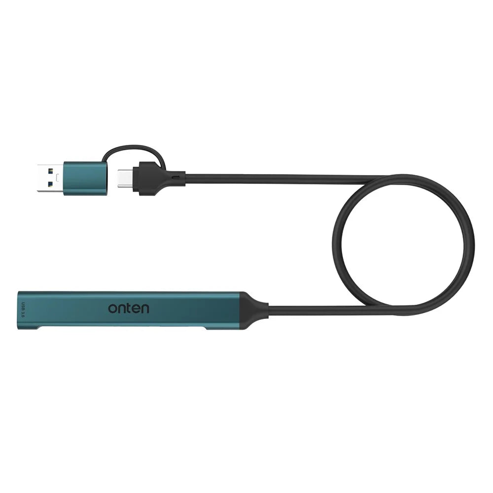 ONTEN UCA9705 Mini Portable USB Hub USB-A / C to USB 3.0 + 2 USB 2.0 + SD / TF Card Reader OTG Adapter - 5
