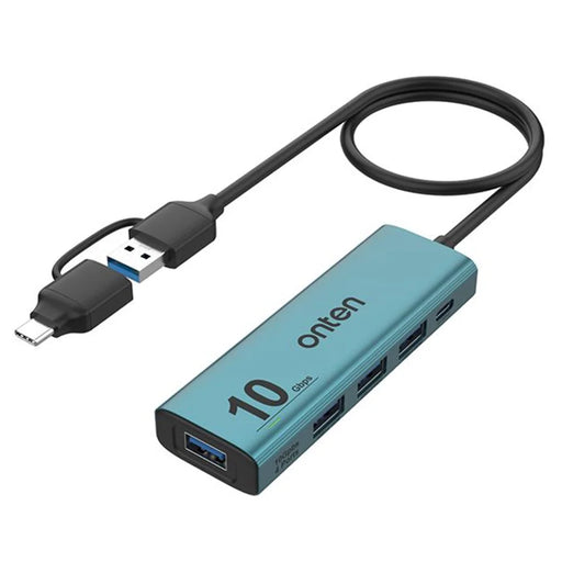 ONTEN UCA611+ 10G USB-A / USB-C to USB-A Converter 4 Port USB 3.2 Gen2 Hub with Charging Function - 1