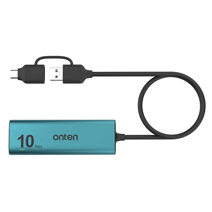 ONTEN UCA612+ USB-A / USB-C to 4 Port USB 3.2 Gen2 Hub 2xType-C + 2xUSB-A 10G Data Transfer Adapter - 3
