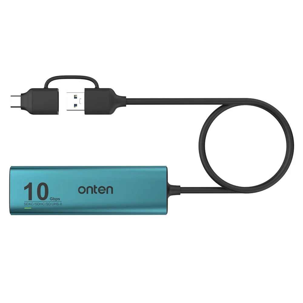 ONTEN UCA613+ USB-A / USB-C to 3 x USB3.2 + USB-C Charging Port + SD / TF Card Reader Hub - 5