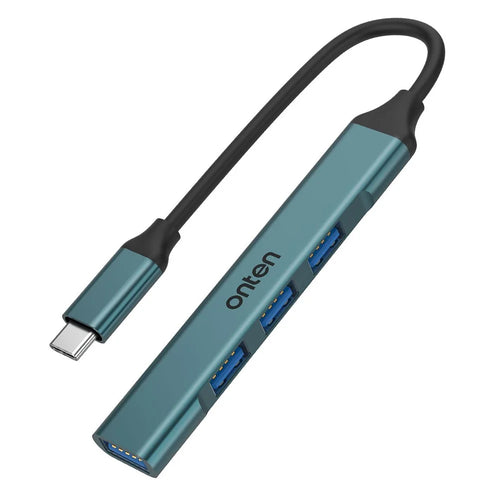 ONTEN OTN-9701 Portable Hub Type-C 3.0 to USB 3.0 + 3xUSB 2.0 Aluminum Alloy Adapter - 1