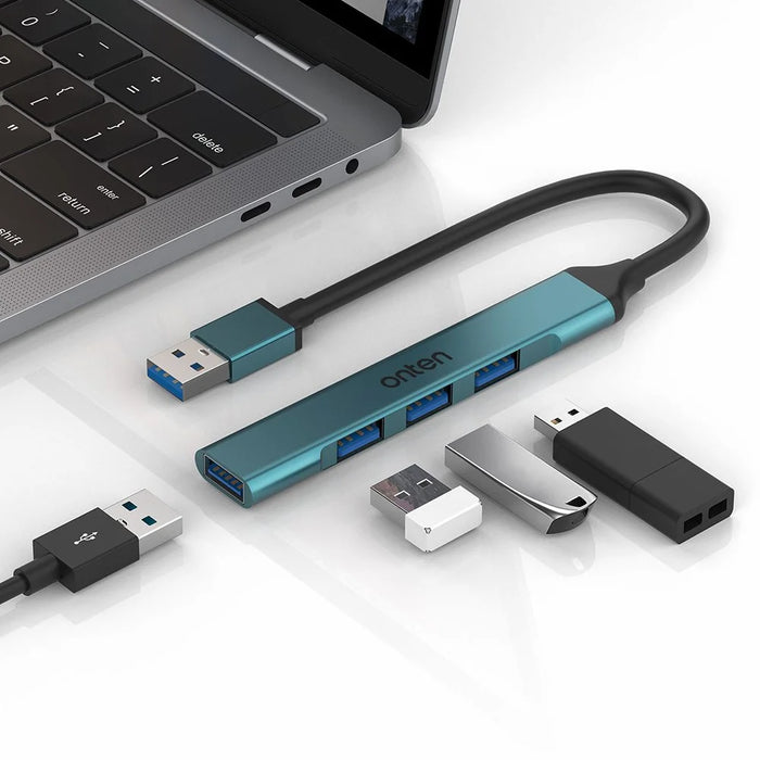 ONTEN OTN-5701 Portable USB Hub Adapter USB to USB 3.0 + 3xUSB 2.0 Expansion Dock - 6