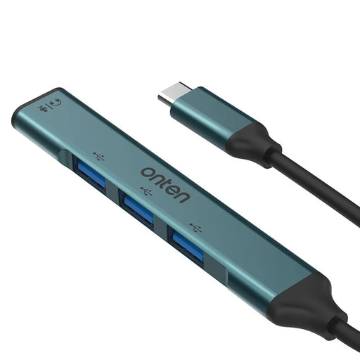 ONTEN OTN-9706 USB-C Hub 3 x USB 2.0 + 3.5mm Audio Adapter Converter - 2