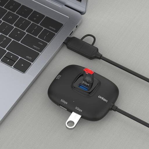 ONTEN OTN-UCA310 USB-A / USB-C to 4 x USB3.0 + USB-C Hub 5Gbps Transfer Speed Adapter - 2