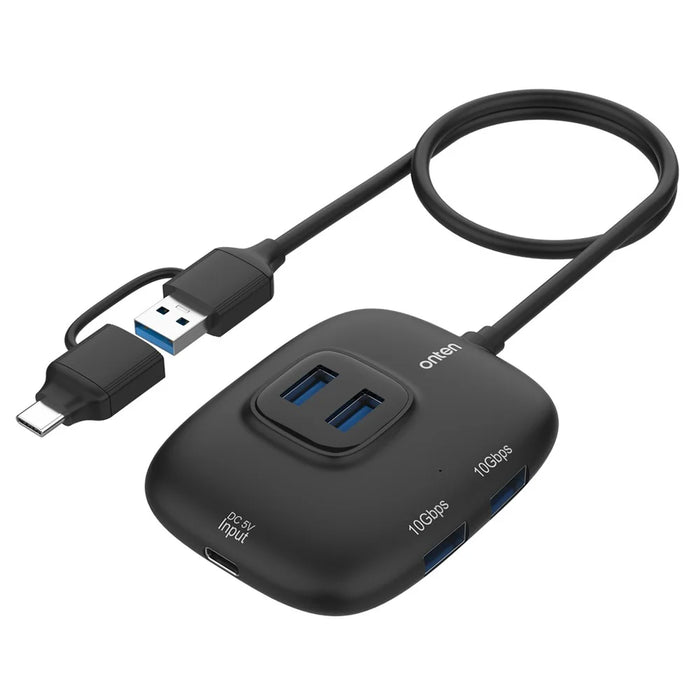ONTEN OTN-UCA610 USB-A / USB-C to 4 x USB3.0 + USB-C Hub 10Gbps Transfer Speed Adapter - 1