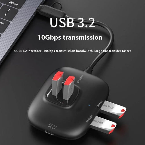 ONTEN OTN-UCA610 USB-A / USB-C to 4 x USB3.0 + USB-C Hub 10Gbps Transfer Speed Adapter - 2