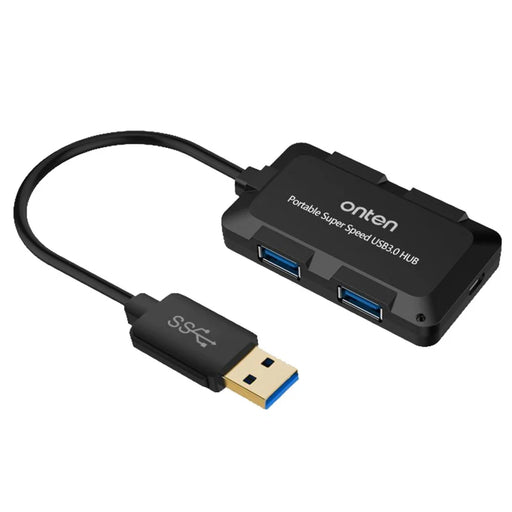 ONTEN 8102B 4-Port USB 3.0 Hub Square Powered Splitter With Smart BC1.2 Charging Protocol 480Mbps  /  5Gbps - 1