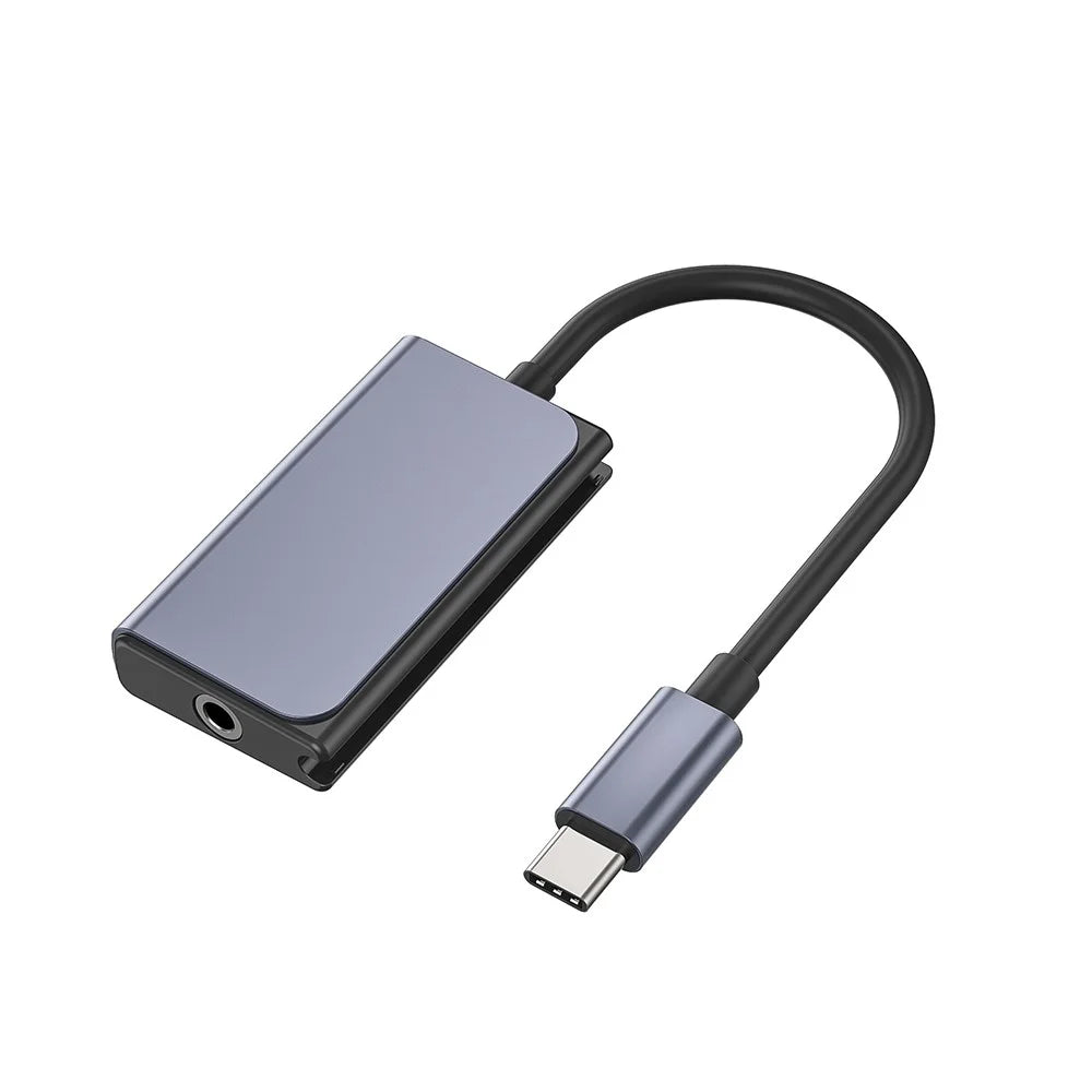 BLUEKEY USB-C to Headphone Adapter 3 in 1 Double Type-C 3.5mm Audio Cable for Huawei Xiaomi - 3