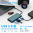 ONTEN UC601 USB 3.0 Hub Docking Station Gigabit Ethernet RJ45  /  Dual HD 4K  /  Type-C Multifunction Adapter - Green - 4