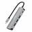 ONTEN 95116S Type-C to 4 x USB3.0 + PD3.0 Adapter Aluminum Alloy USB Hub Splitter - 7