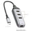 ONTEN 95118R Type-C to RJ45 Gigabit Ethernet Port + 3 x USB3.0 Hub 1000M Network Adapter - 7