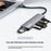 ONTEN 9602 Type-C to 4 x USB3.0 + PD3.0 Hub 5Gbps High Speed Data Transfer Aluminum Alloy Adapter - 4