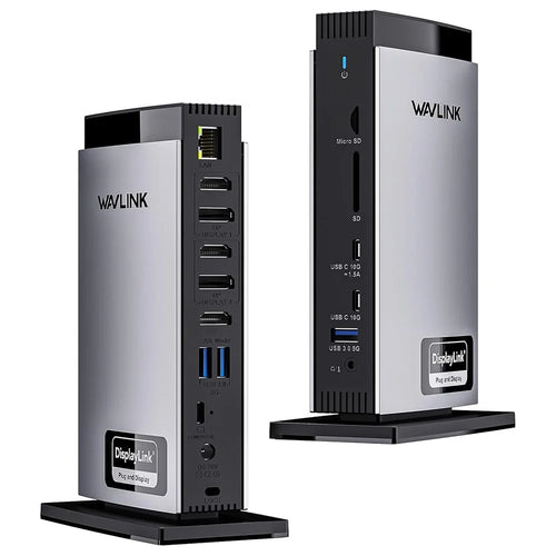 WAVLINK WL-UG69PD13Pro For MacBook M1 M2 M3 / Windows 15 in 1 Laptop Docking Station 3 HD USB C Displaylink Hub - EU Plug - 1