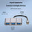 ONTEN 9506B High Speed 4 x USB 3.0 Hub 5Gbps Transfer Rate Aluminum Alloy Type-C Expansion Adapter - 6