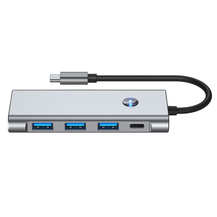 2425 7 In 1 Type C Hub USB 3.0 PD 100W Expansion Dock 4K HD Adapter SD / TF Card Reader for Laptops - 2