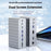 2428 Type-C Hub 13 in 1 Desktop Docking Station USB 3.0 Gigabit Ethernet HD VGA Adapter for Laptop - 2