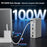 2428 Type-C Hub 13 in 1 Desktop Docking Station USB 3.0 Gigabit Ethernet HD VGA Adapter for Laptop - 5