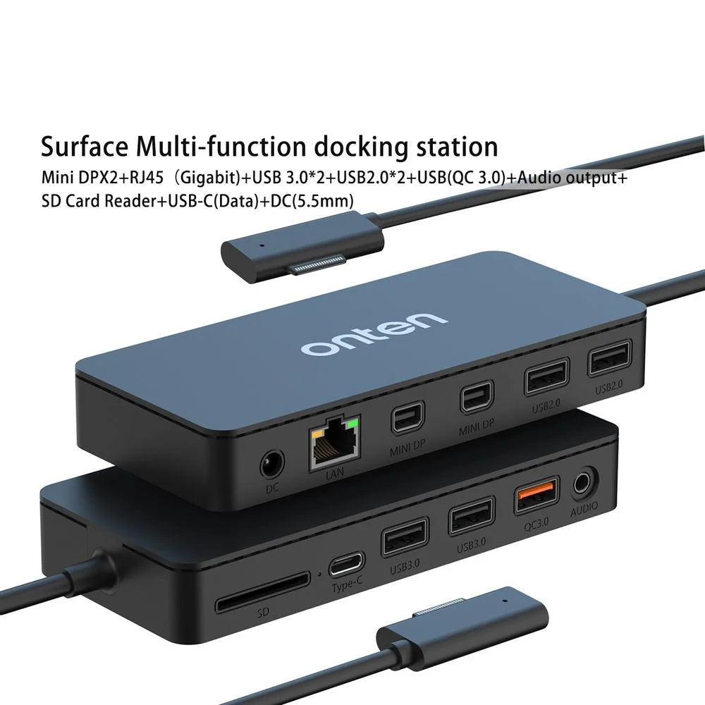 ONTEN SD11 12 In 1 Hub for Microsoft Surface Pro  /  Go  /  Laptop Docking Station 4K Mini DP Adapter - 3