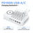 150W USB A + Type C 8 Ports Charger Hub GaN Fast Charging Station with 15W Wireless Charging - White / US Plug - 6