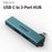 ONTEN OTN-UC51 USB-C Hub USB3.0 + 2xUSB2.0 Splitter Expansion Adapter for Laptop Tablet Smartphone - 2