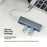 ONTEN 9596 4 Ports USB 3.0 Expansion Hub 5Gbps Data Transfer Type C to USB Splitter - Grey - 3