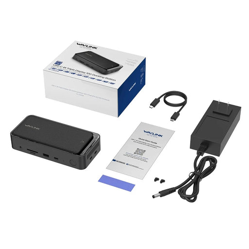 WAVLINK UMD23M 13 In 1 USB C Hub with 10Gbps M.2 Pcie / SATA SSD Enclosure Docking Station for Laptop Tablet - US Plug - 1