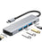 2421 Type-C 5 in 1 Laptop Expansion Hub 8K DP 100W PD Charging USB 2.0 Ports Adapter - 2