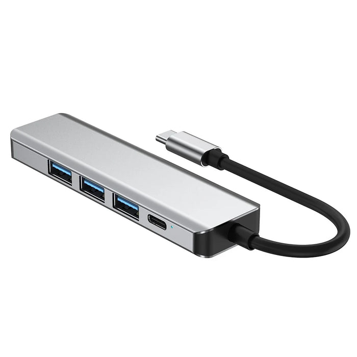 2421 Type-C 5 in 1 Laptop Expansion Hub 8K DP 100W PD Charging USB 2.0 Ports Adapter - 5