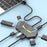 0.6m USB 2.0 Hub 7 Port Splitter Adapter with Power Delivery / RGB Ambient Light / Data Transfer for Laptop - Black - 3