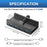 HCL-4A-Pro 4 Ports USB 3.0 Hub 5Gbps Data Transfer Driver Free Clip On External Dock Station - Black - 6