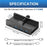 YW-HCL-3A1C-Pro 5Gbps Data Transfer 4 Ports Hub Type C 3.0 + 3 USB 3.0 Clip On External Dock Station - Black - 7