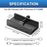 YW-HCL-4C-Pro 4 Ports USB C 3.1 Hub 10Gbps High Speed Data Transfer Clip On External Dock Station - Black - 7