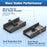 YW-HCL-2A1CTS-Pro 5Gbps Data Transfer 5 Ports Hub Type C 3.0 + 2 USB 3.0 + SD / TF Card Reader Clip On External Dock Station - Black - 5