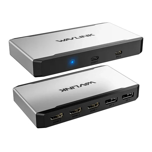 WAVLINK UG7701 100W PD Hub Adapter USB-C to HD / DisplayPort Docking Station Support 4K 60Hz - 1