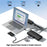 WAVLINK DisplayLink-7400 Docking Station Dual 8K / Quad 4K Multi-Monitor USB-C Laptop Dock for Mac M1 / M2 / M3 / M4 / Windows - US Plug - 4
