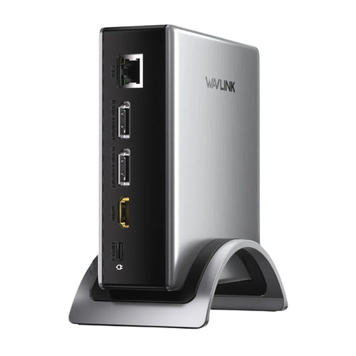 WAVLINK UMD27PRO Laptop Docking Station HD + 2 DP Ports 140W PD USB Hub Support 8K 30Hz  /  4K 144Hz - US Plug - 1