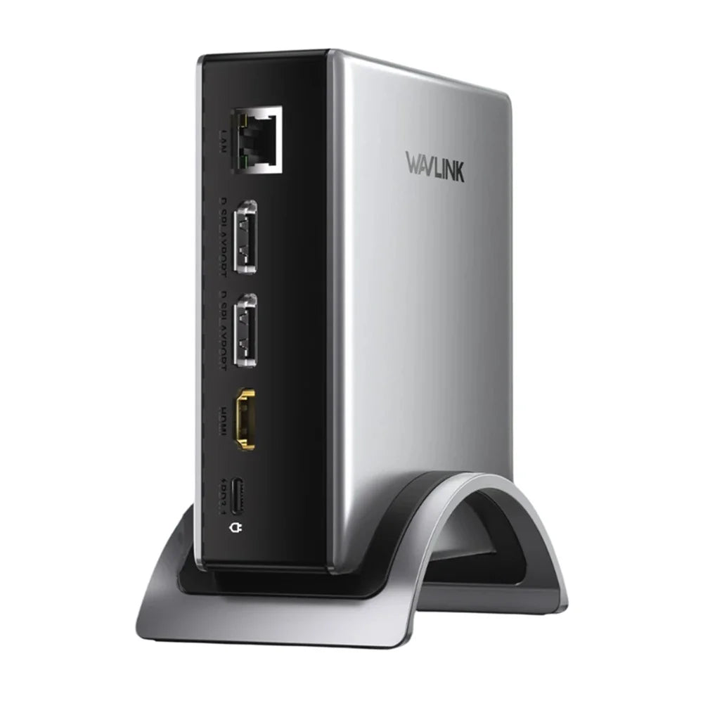 WAVLINK UMD27PRO Laptop Docking Station HD + 2 DP Ports 140W PD USB Hub Support 8K 30Hz  /  4K 144Hz - US Plug - 1