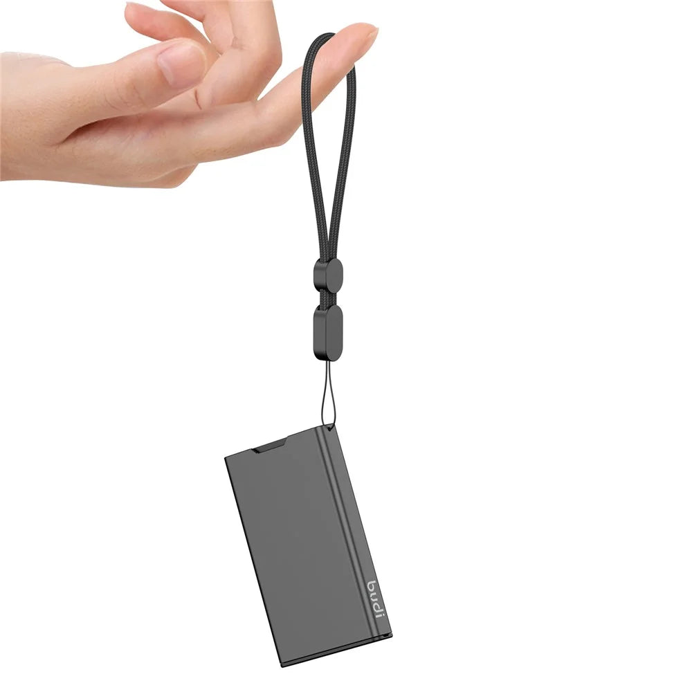 BUDI DC553B Portable Memory Card Storage Box for SD TF Nano Cards Protecter Case - 4