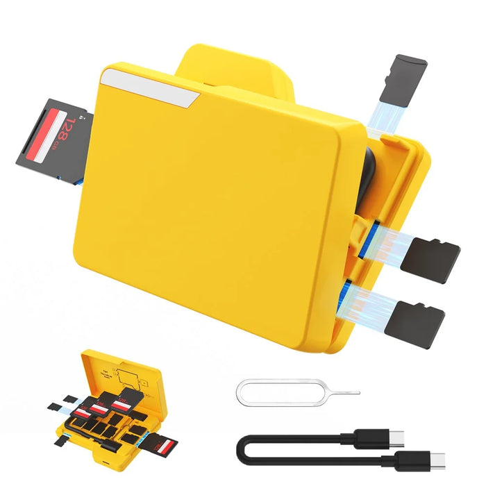 BUDI CP585Y USB 3.0 Multi-Function TF Card Reader Writer High Speed 5Gbps OTG Compatible with Windows / Mac / Linux / iOS - 5