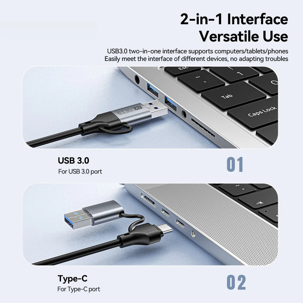 ESSAGER ECJK2K-HC0G-Z 4K 60Hz HD Video Capture Card USB 3.0 2 in 1 Interface Plug and Play Capture Card with Cable - 7
